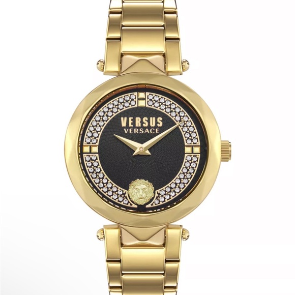 Versus By Versace Accessories - Versus Versace Gold and Black Women's Watch